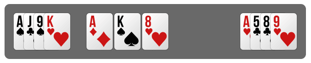 Poker Omaha Wettrunden Flop