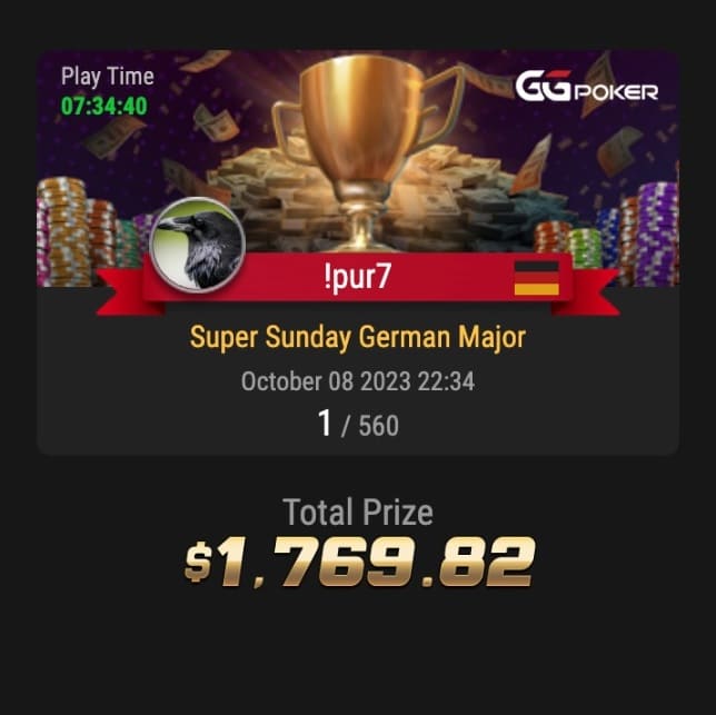 Super Sunday German Major Gewinner