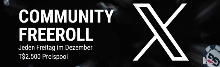 X-Community Freerolls im Dezember mit T$2500