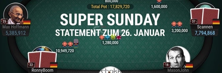 Super Sunday: Statement zum 26. Januar