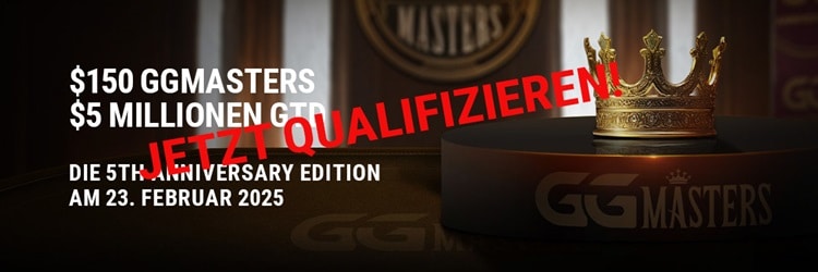 Mit zwei Steps ins GGMasters 5th Anniversary $5M GTD